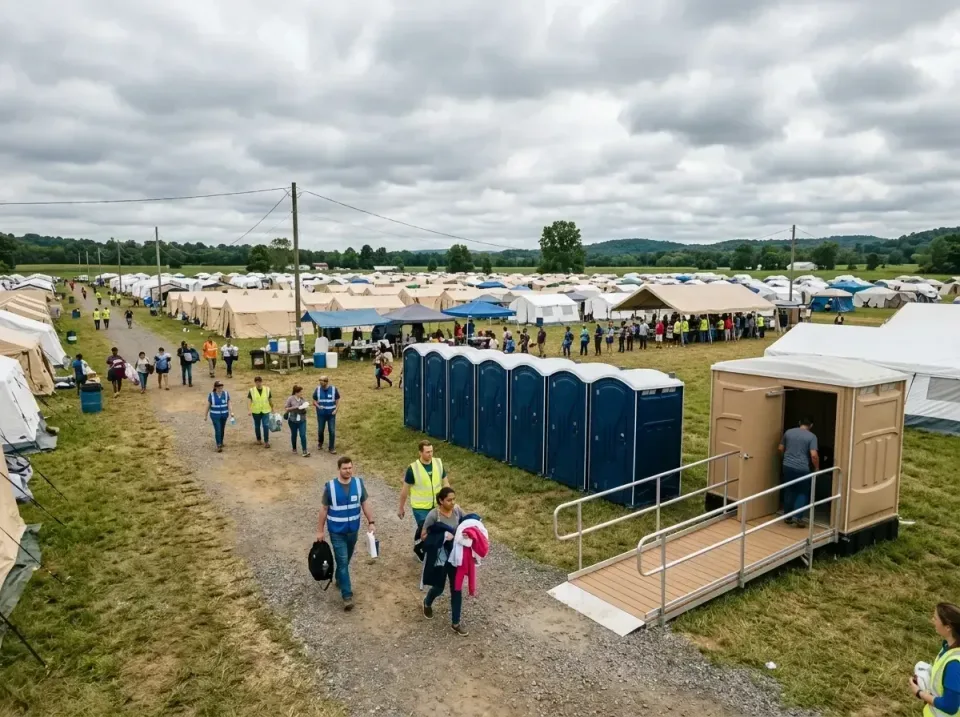 disaster-relief-camp-restrooms-010 — frequently asked questions, Dumpster & Portable Bathrooms Rental in Farmington, AR